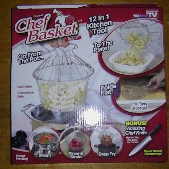 Multi-functional folding chef basket – jjcward Chef Basket Multi-Function Easy To Use